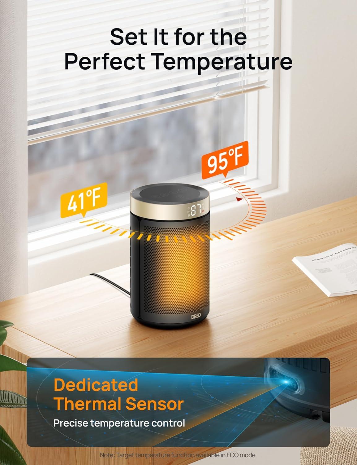 Best Space Heater – DREO Portable Electric Heater with Thermostat Review